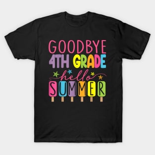 4th Grade Hello Summer Last Day Of School Graduation T-Shirt